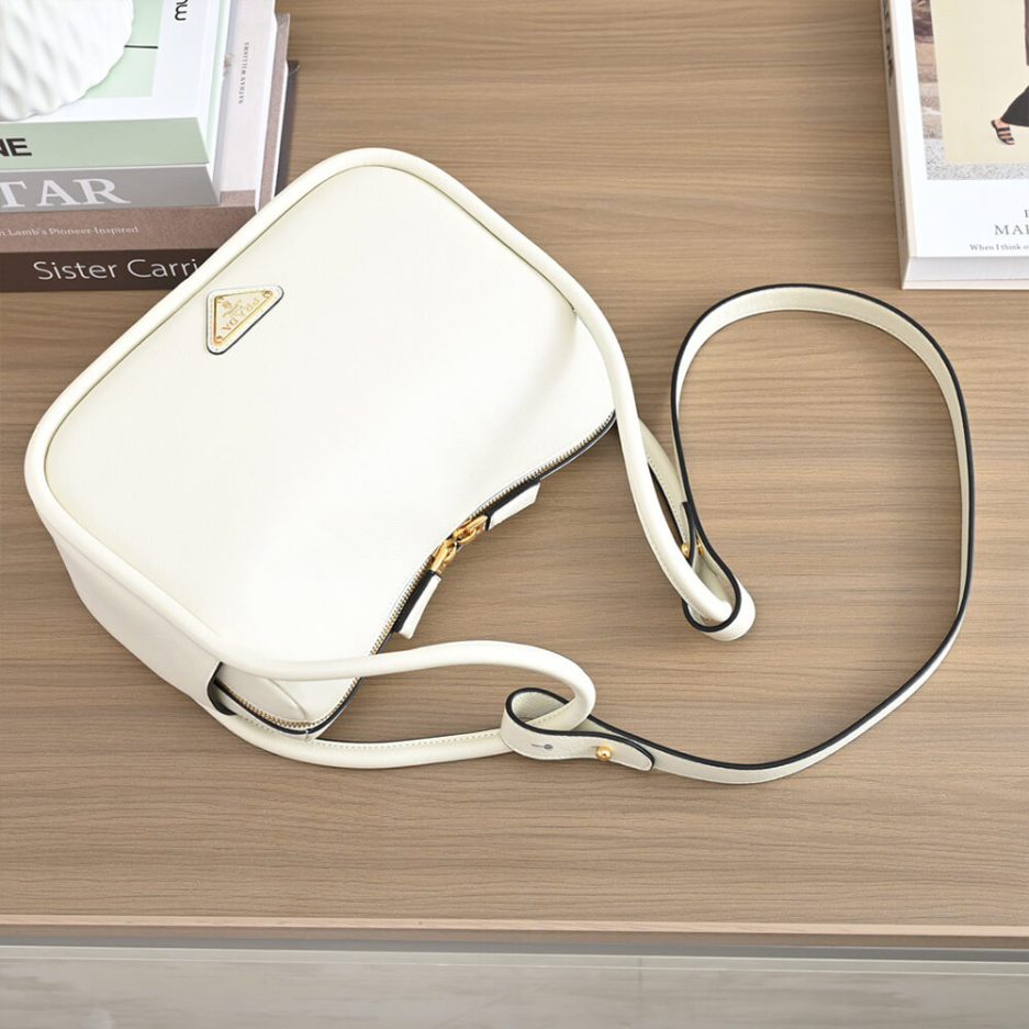 White Prada Darling leather handbag - Image 6