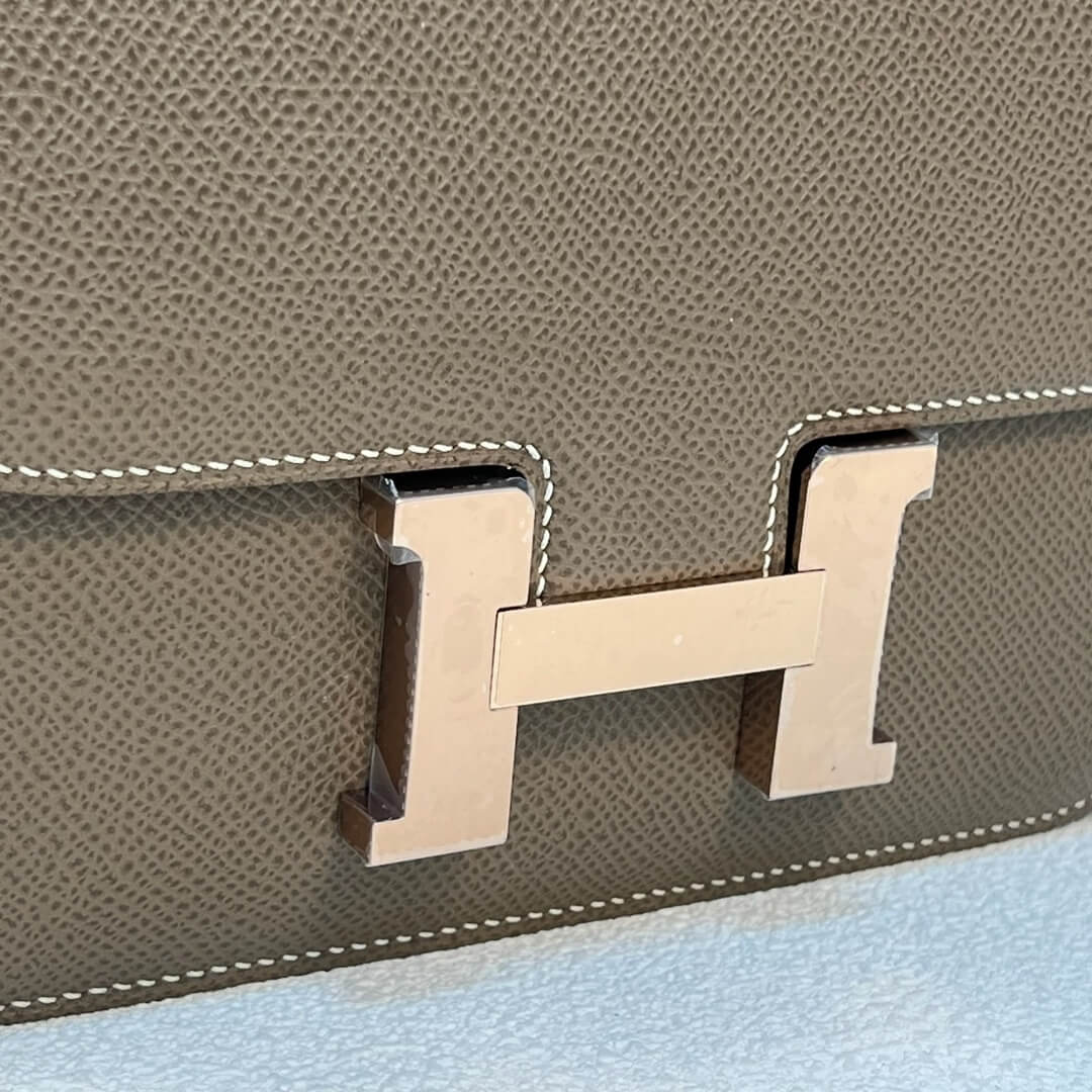 Elephant Gray Hermes Constance 19 - Image 6