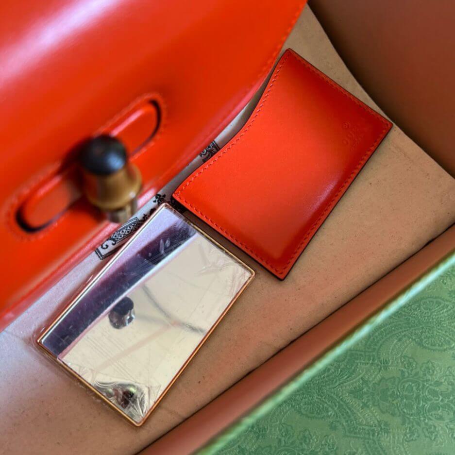 GUCCI BAMBOO 1947 JUMBO GG SMALL TOP HANDLE BAG - Image 6