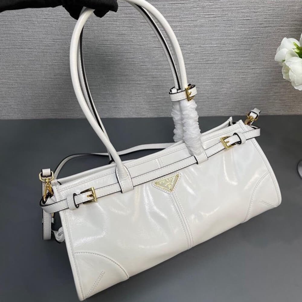 White Prada Medium leather handbag (Best
 grade) - Image 6