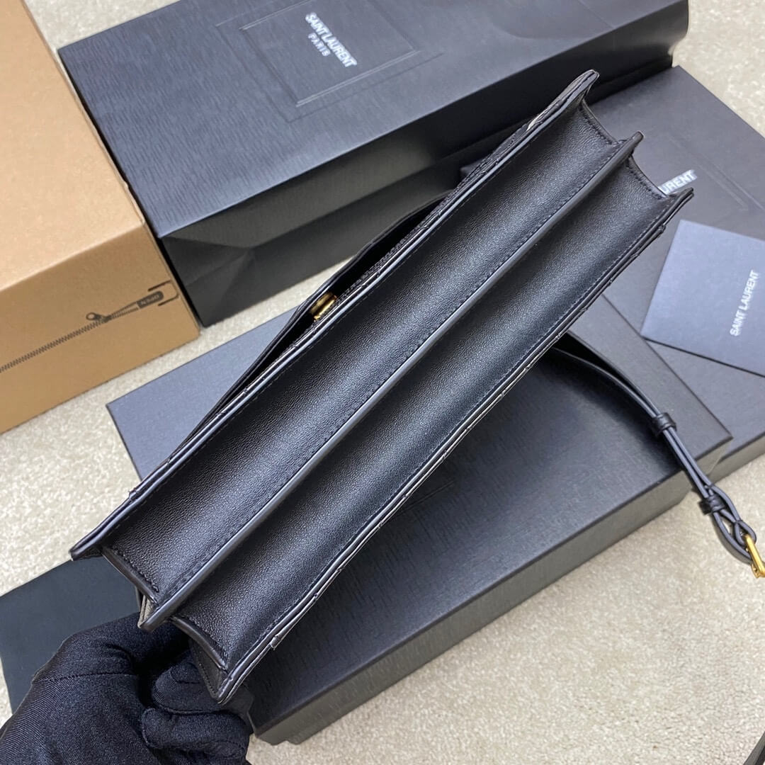 Black YSL Quilted Gaby Shoulder Bag - Image 6