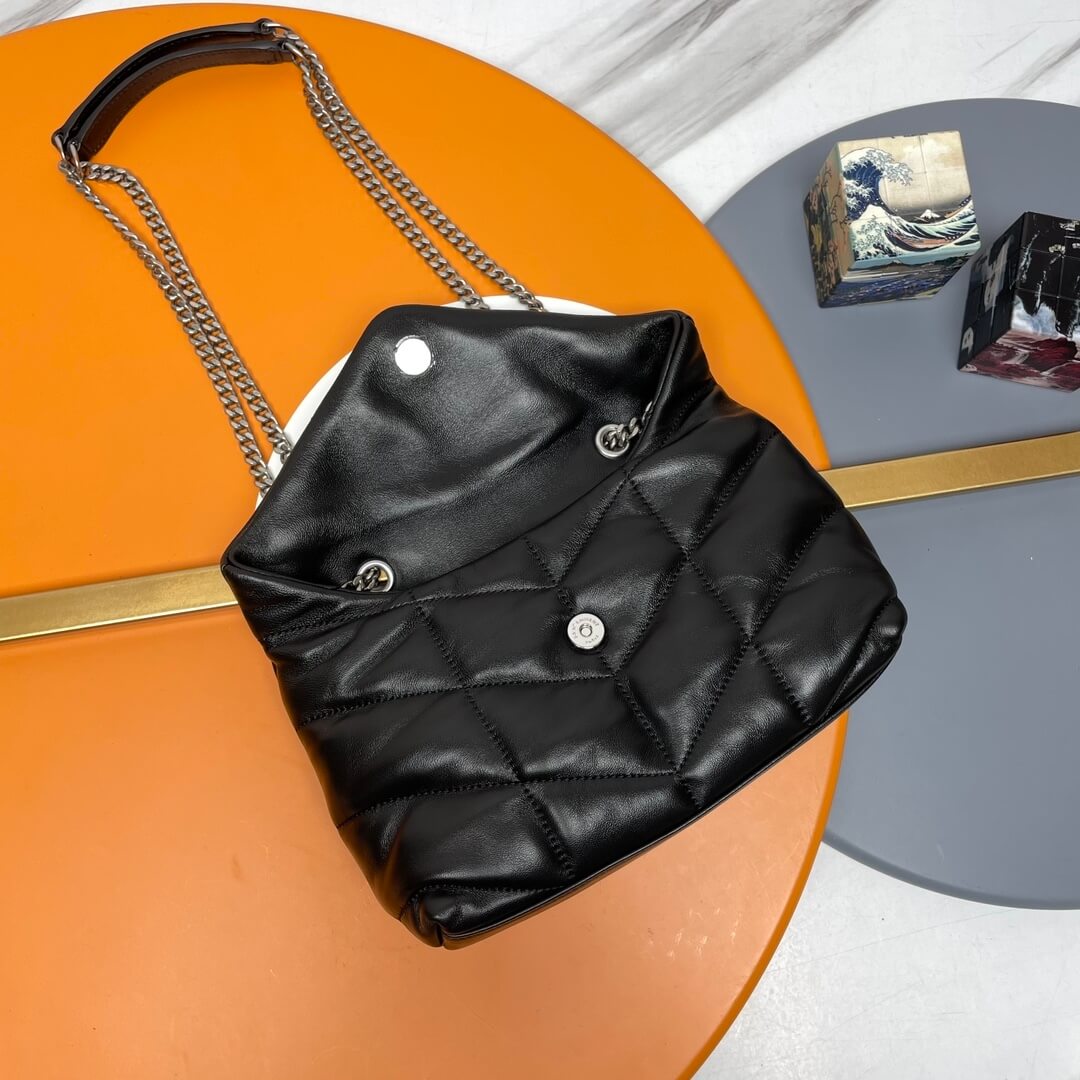 Black YSL Toy Puffer in lambskin - Image 6