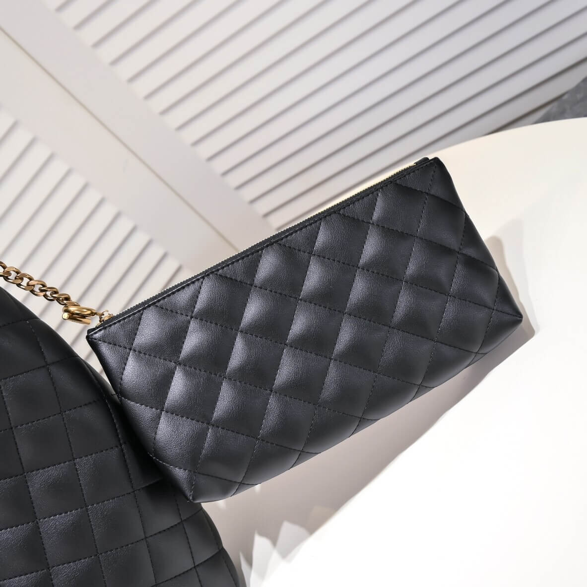 YSL Icare quilted lambskin oversized shopping bag (Best
 grade) - Image 6