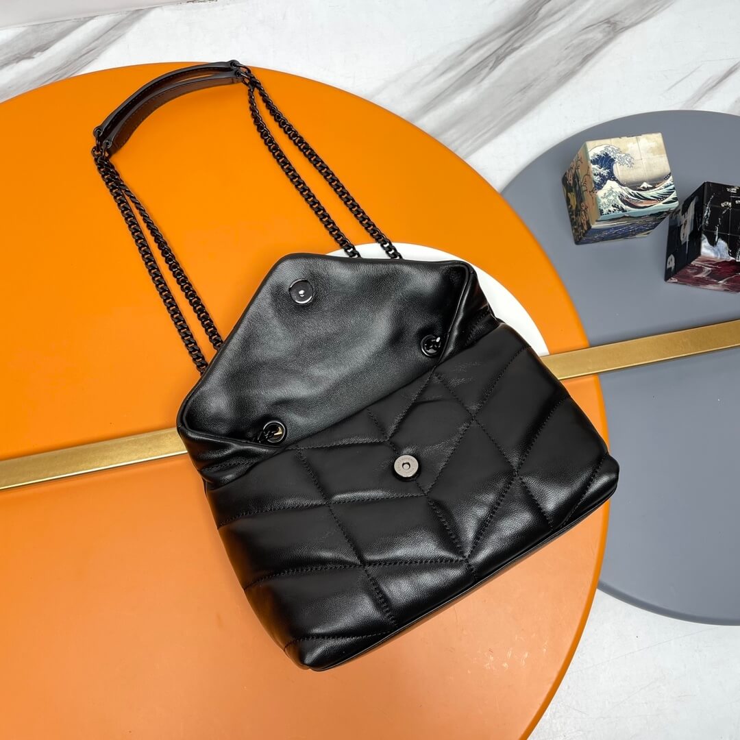 Black YSL Toy Puffer in lambskin - Image 6