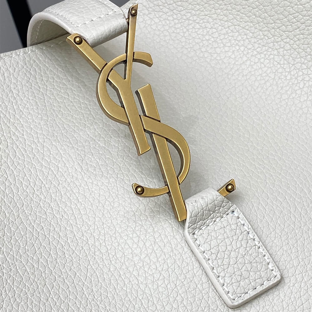 Dark Beige YSL LE 5 A 7 BEA IN GRAINED LEATHER - Image 6