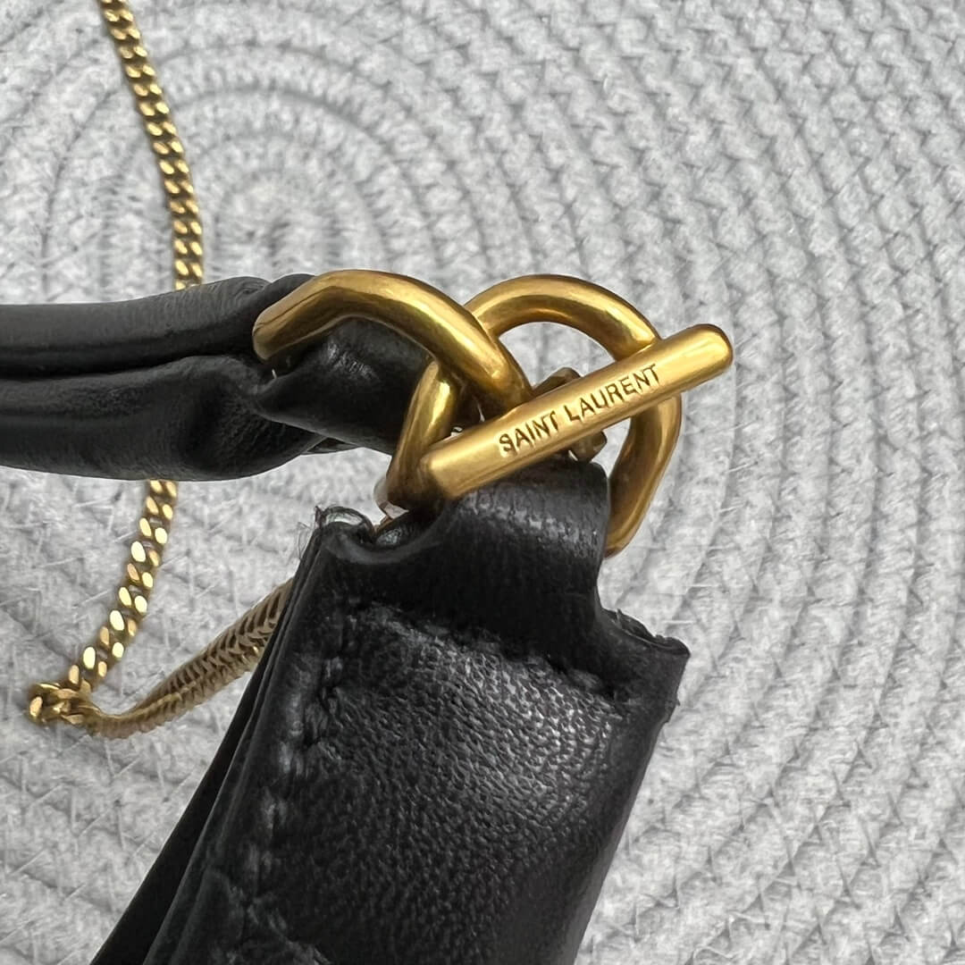 Black YSL SADE Hobo lambskin Bag - Image 6