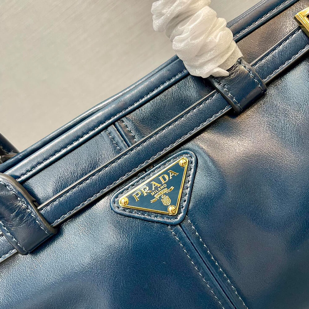 Denim Prada Medium leather handbag (Best
 grade) - Image 6