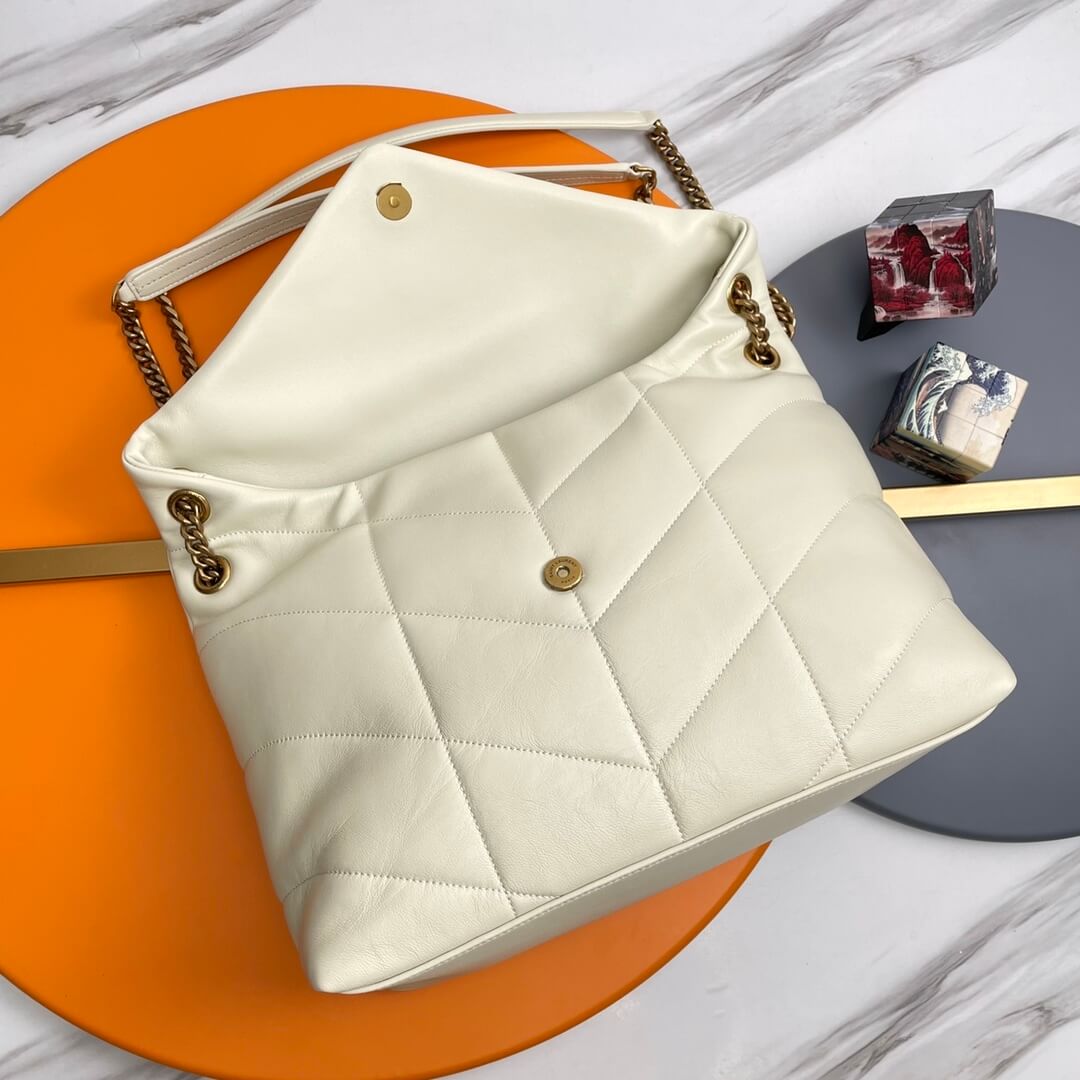 White YSL PUFFER MEDIUM in Nappa leather - Image 6