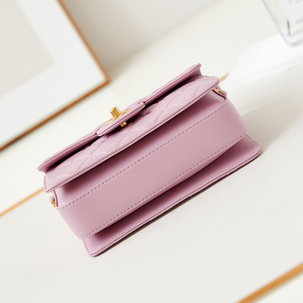 Pink lychee pattern Chanel Small Handbag (Best
 grade) - Image 6