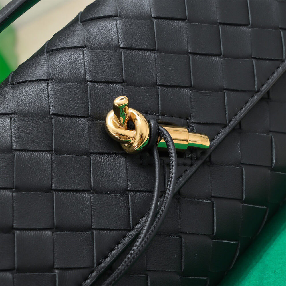 Black Bottega Veneta Andiamo Clutch (Best
GRADE) - Image 6