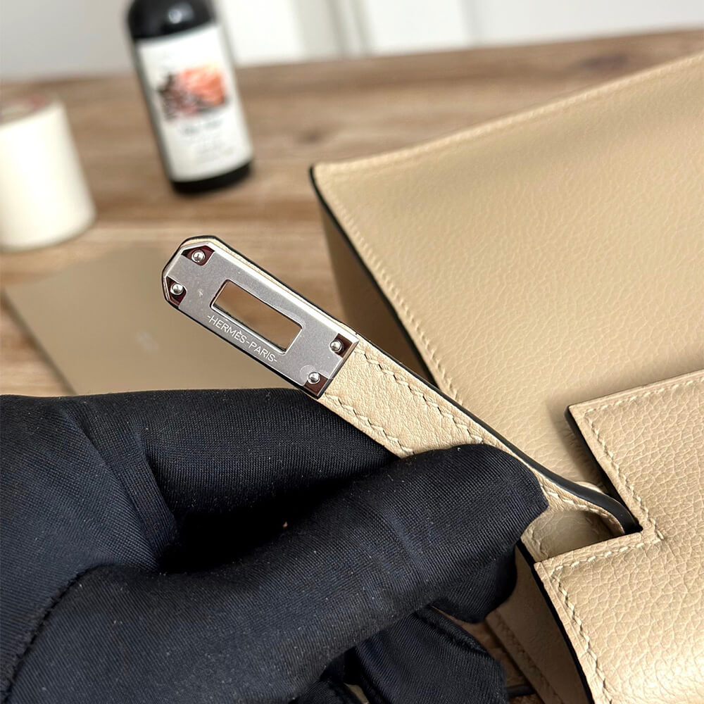 Beige Hermes Kelly Danse - Image 6