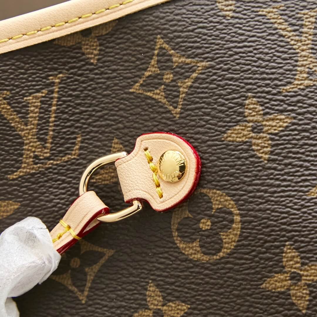 Rose Pondichery LV Neverfull Bandouliere Inside Out MM - Image 6