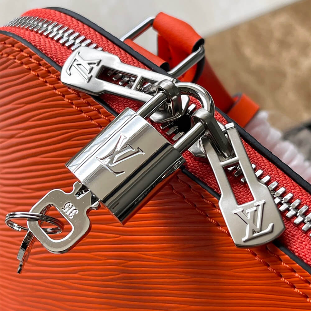 Orange LV Alma Backpack - Image 6