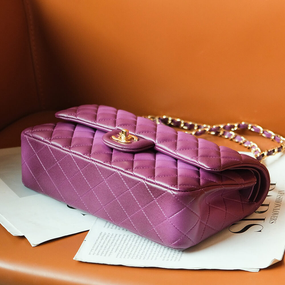 Purple CHANEL CLASSIC 11.12 HANDBAG (Best
 grade) - Image 6