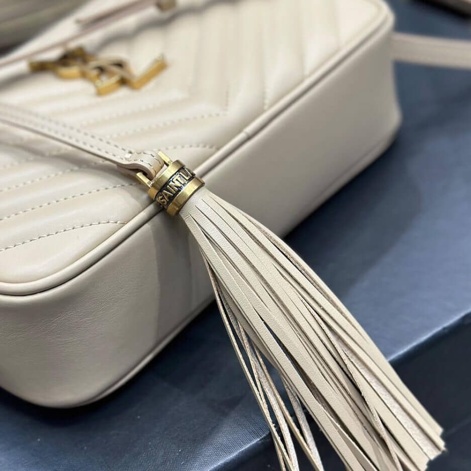 IVOIRE YSL LOU CAMERA BAG IN QUILTED LEATHER - Image 6