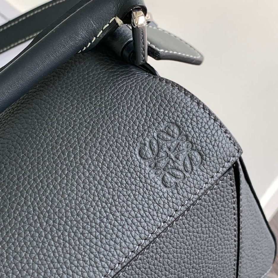 Pearl Grey LOEWE Small Puzzle Bag - Image 6
