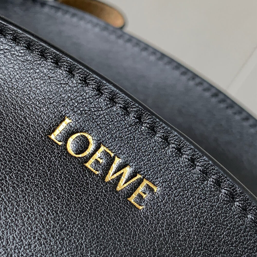 Black Loewe Small Paseo bag in shiny nappa calfskin (Best
 grade) - Image 6