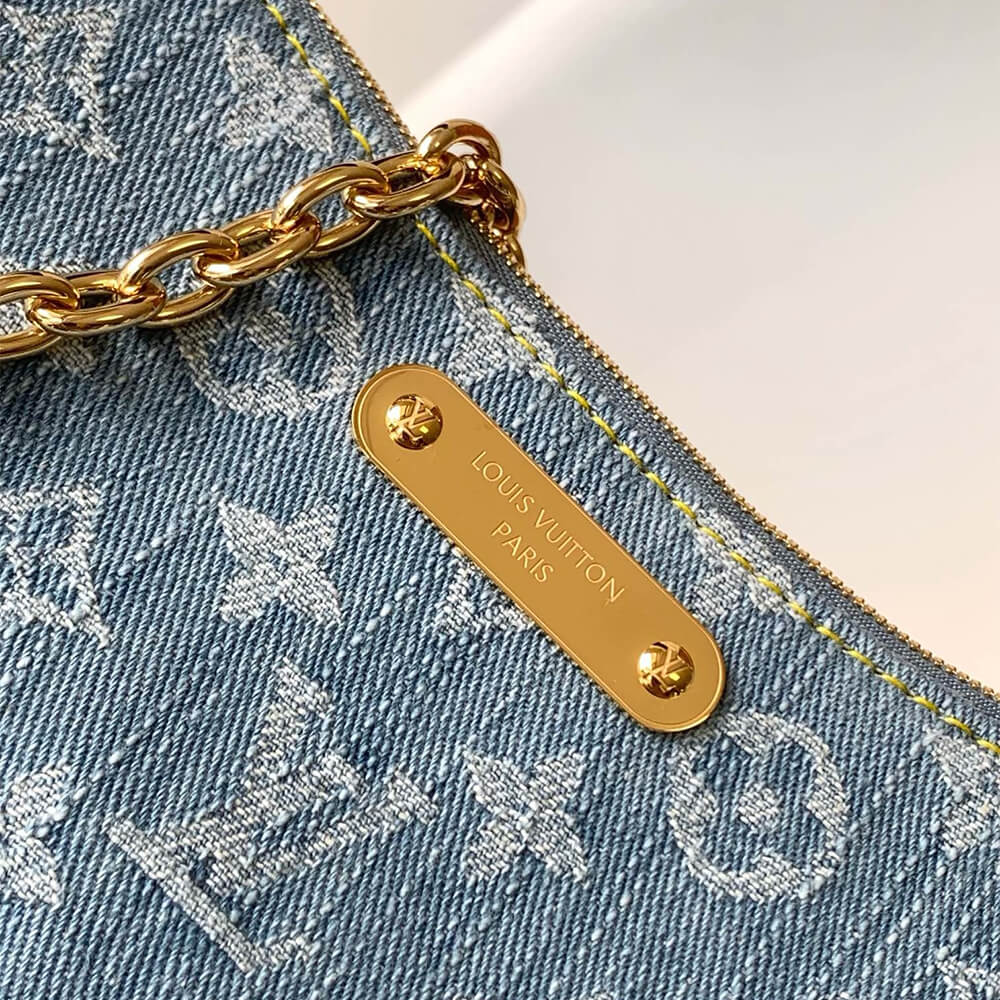 Sky Blue LV Liv Pochette - Image 6