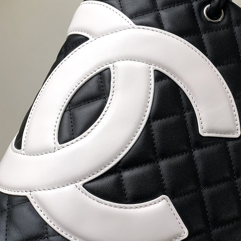 Black & White Chanel Cambon Line Medium Tote (Best
 grade) - Image 6