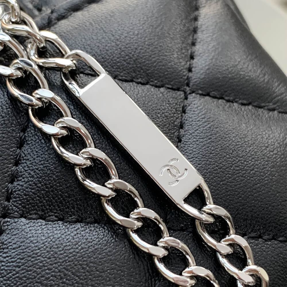 Black & White Chanel Mini Cambon Line Tote (Best
 grade) - Image 6