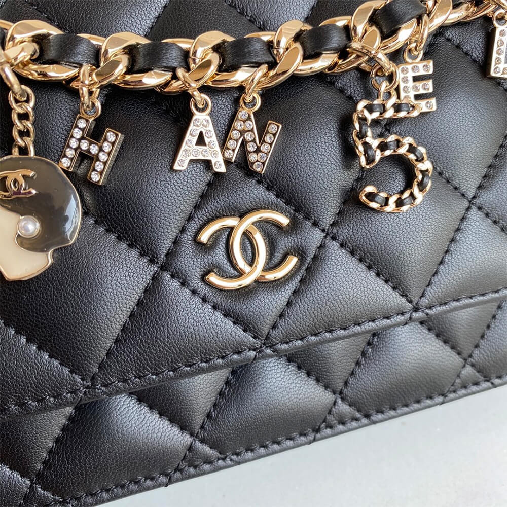 Black CHANEL Wallet on Chain - Image 6
