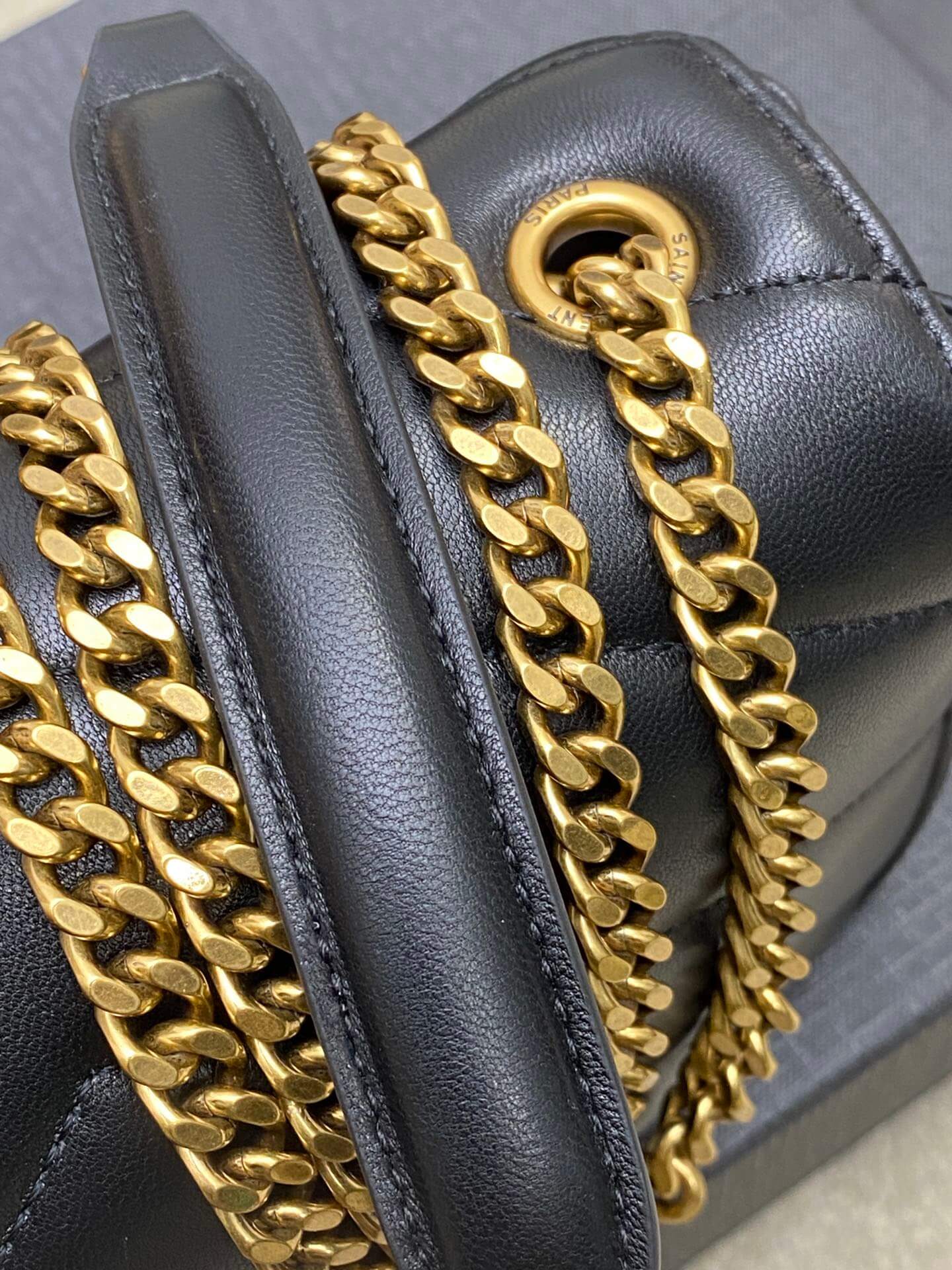 Black YSL LOULOU MINI in lambskin - Image 6