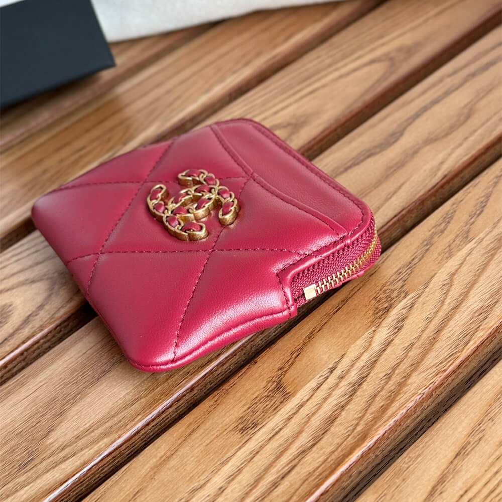 CHANEL 19 Zipped Coin Purse - Image 6