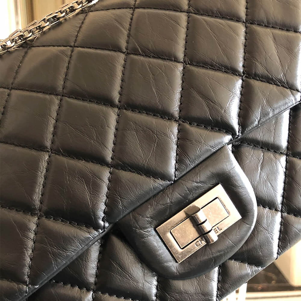 Black CHANEL LARGE 2.55 HANDBAG (Best
 grade) - Image 6