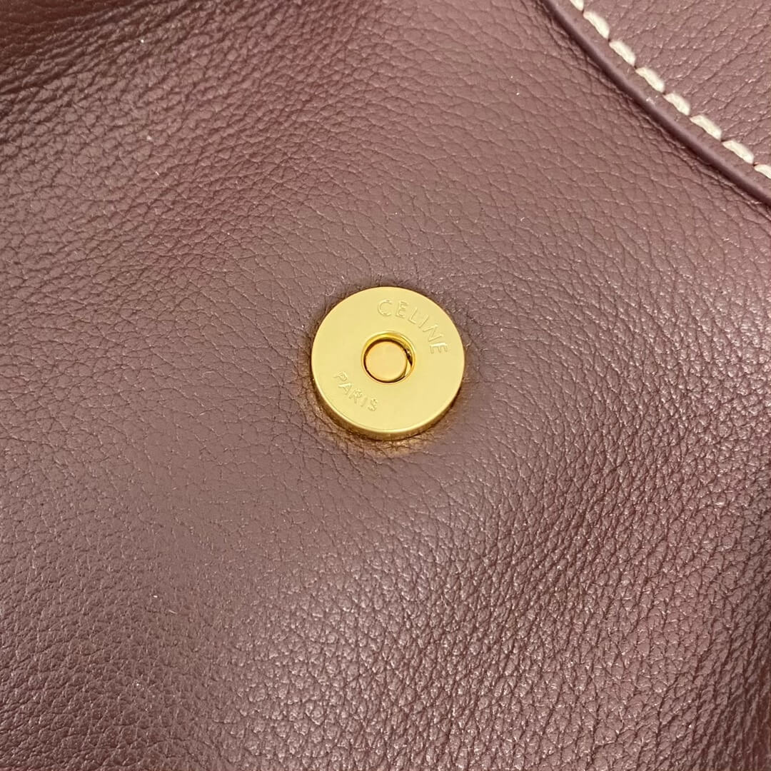 CELINE Medium POLLY bag in soft calfskin - Image 6