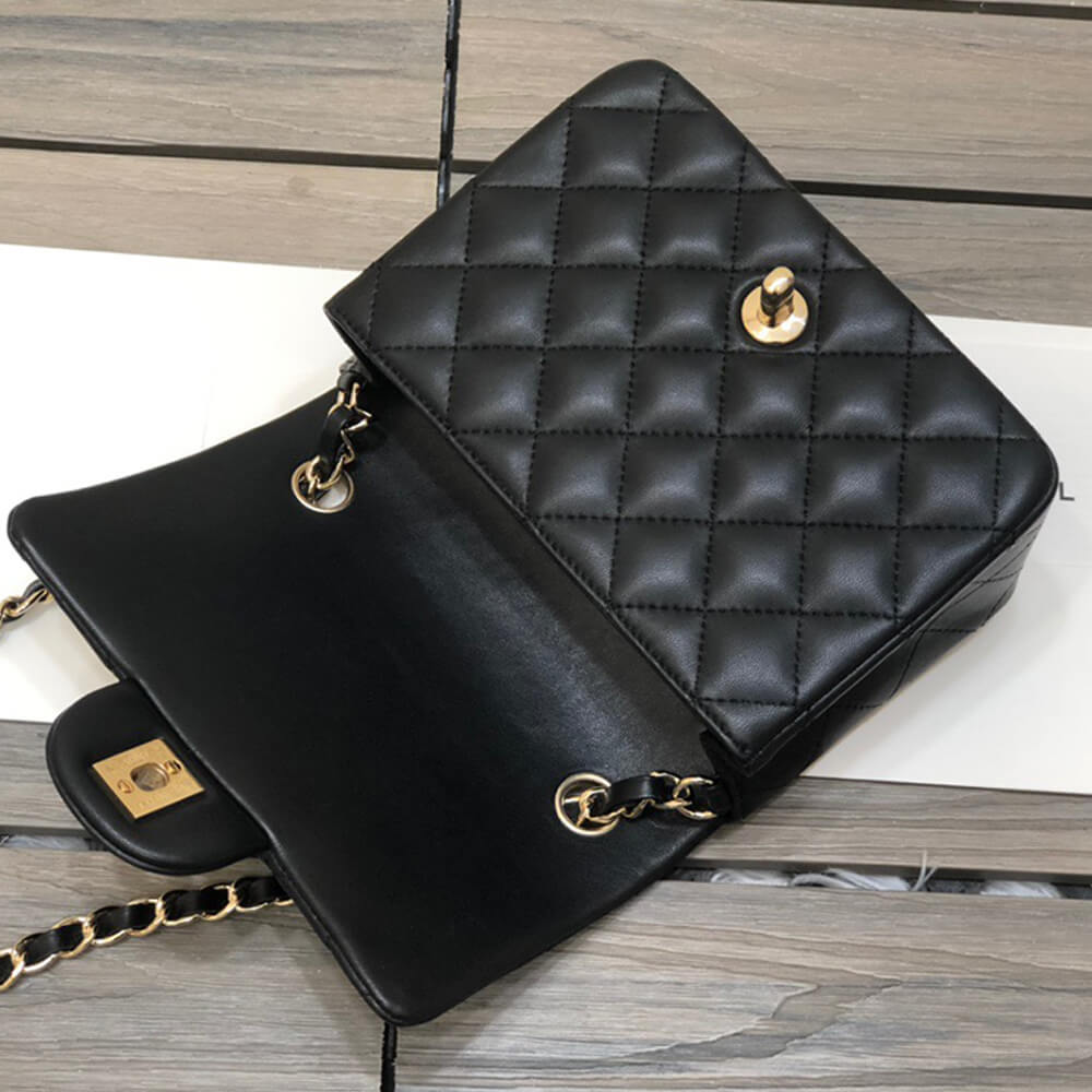 Black Chanel MINI FLAP BAG - Image 6