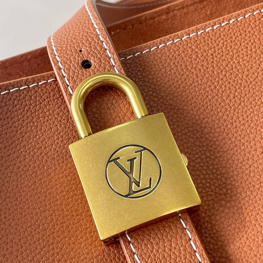 Cognac Brown LV Low Key Cabas MM - Image 6