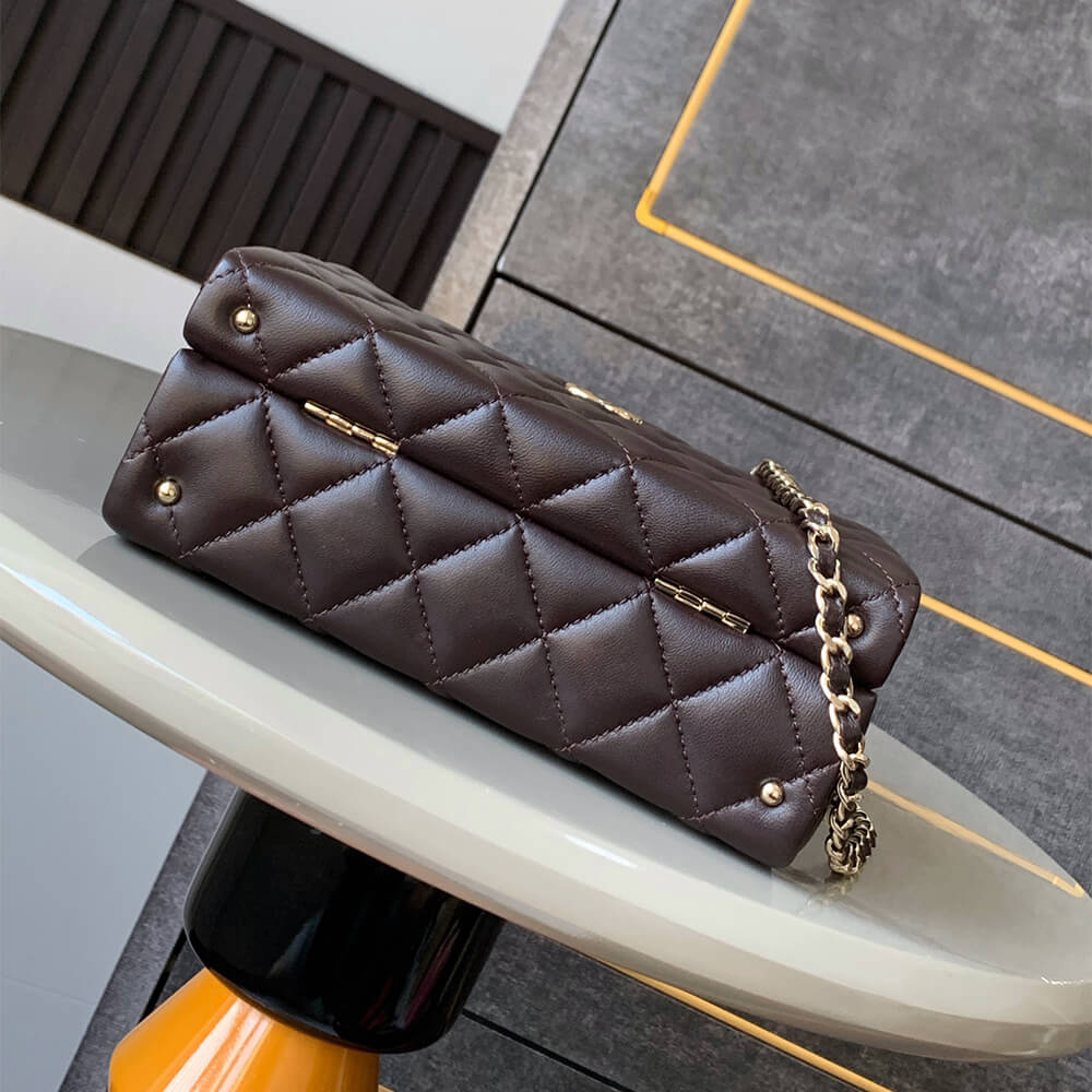 Dark Brown CHANEL small Box Pack (Best
 grade) - Image 6