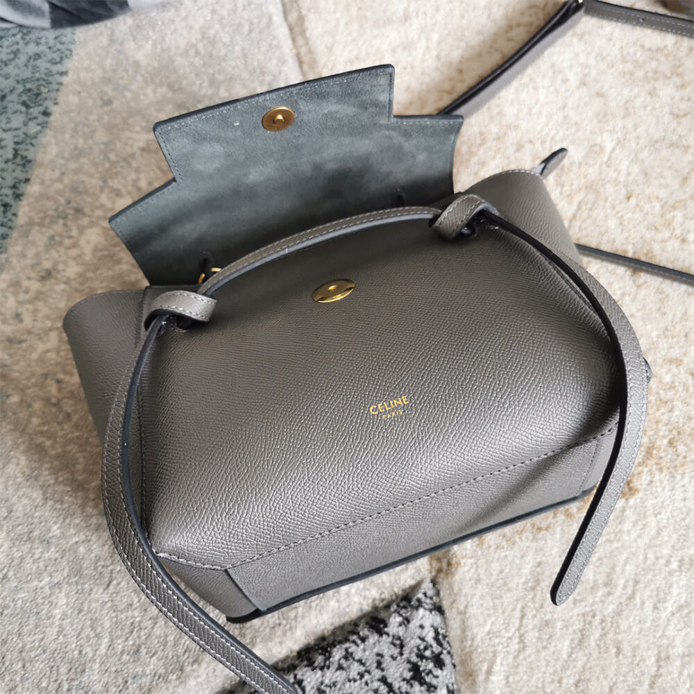 Grey CELINE NANO BELT BAG - Image 6