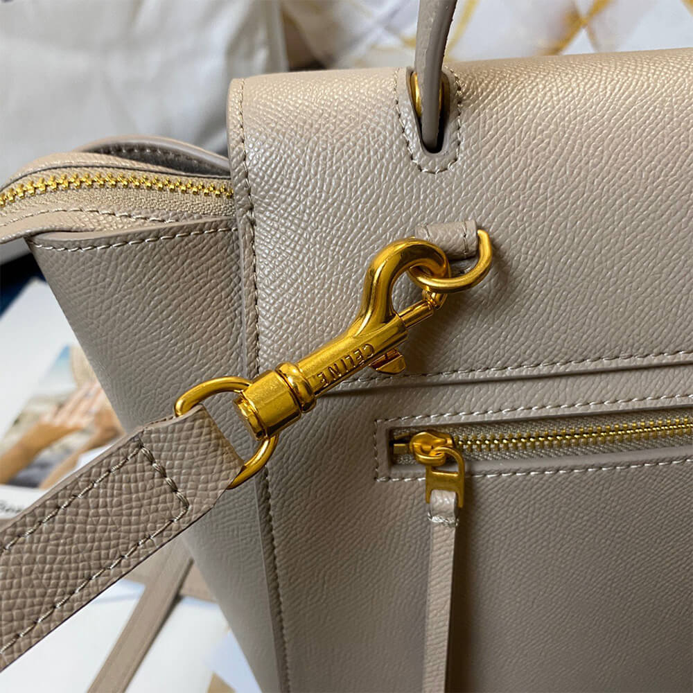 LIGHT TAUPE CELINE MICRO BELT BAG - Image 6