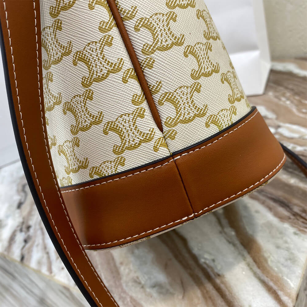 White CELINE SMALL BUCKET - Image 6