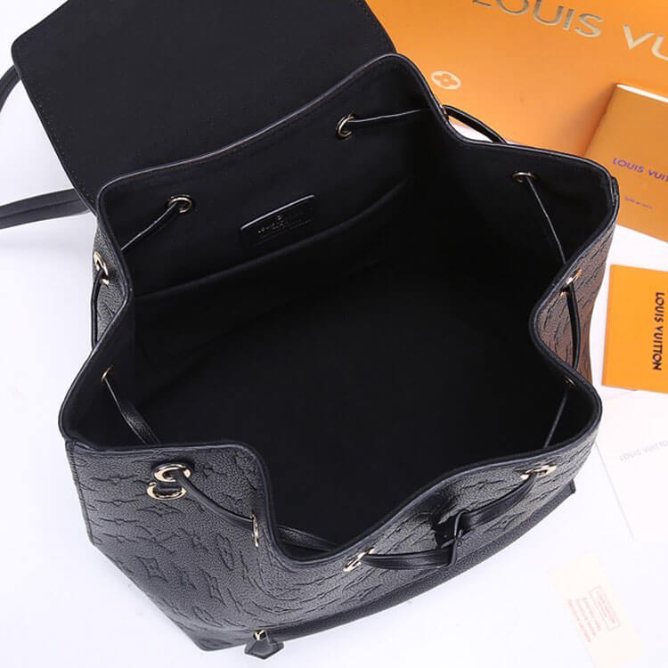 Black LV Montsouris Backpack - Image 6