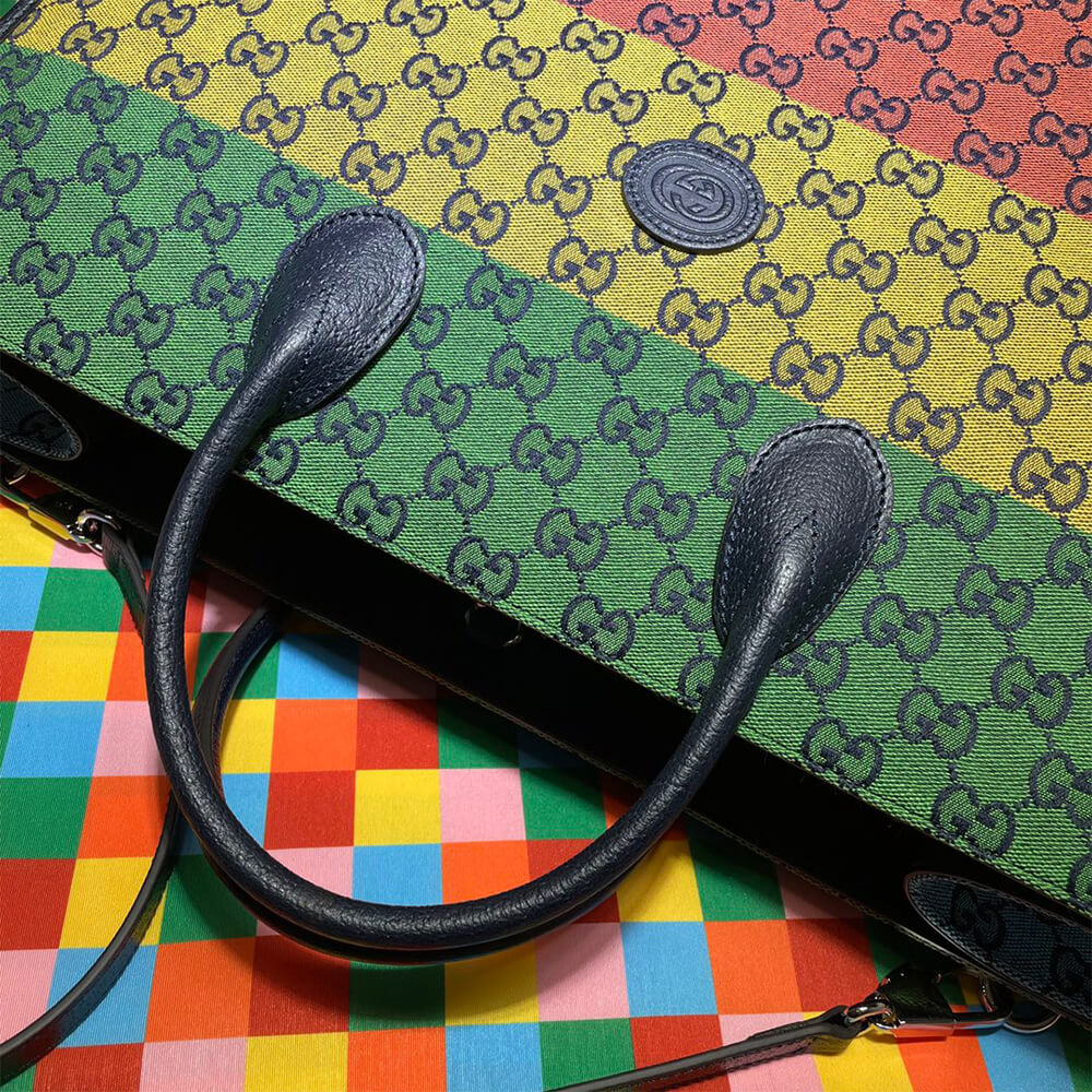 GG Multicolour large tote bag - Image 6