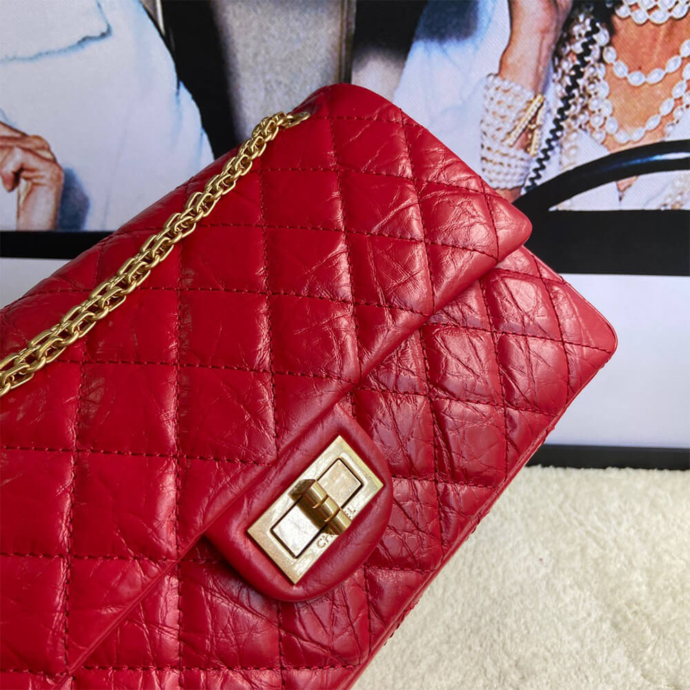 Red CHANEL LARGE 2.55 HANDBAG (Best
 grade) - Image 6