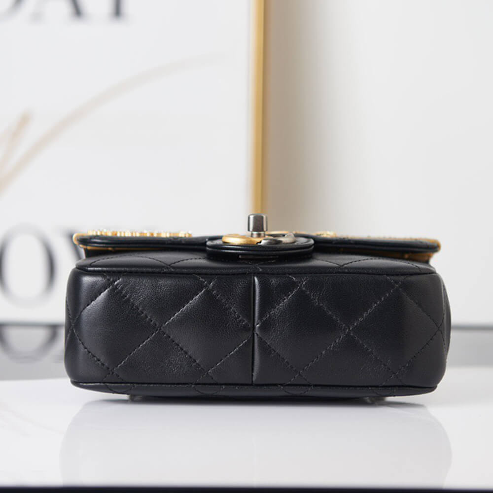Black MINI FLAP BAG - Image 6