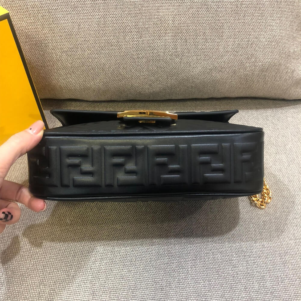 Black Fendi Baguette Chain Midi - Image 6