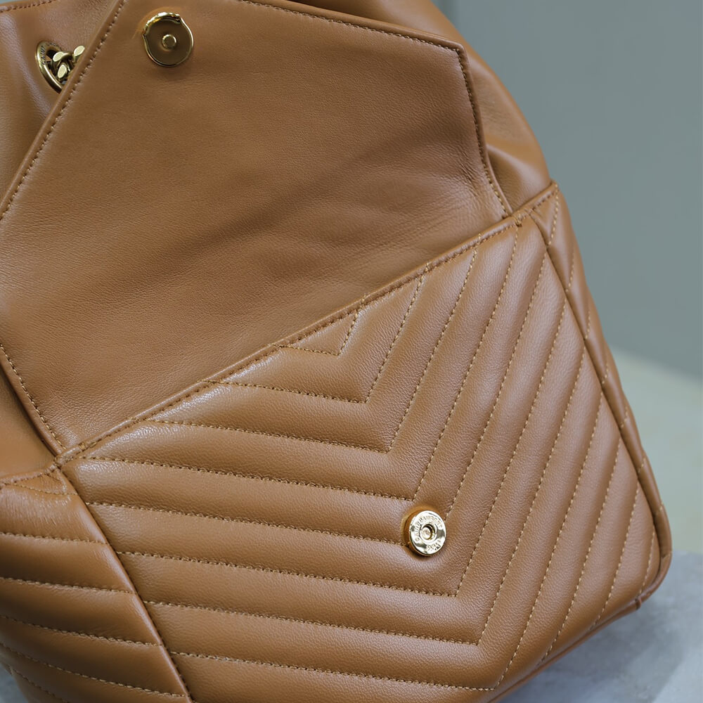 Caramel YSL Joe lambskin backpack - Image 6