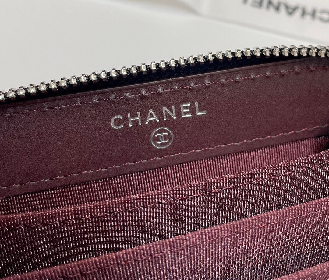 Chanel Classic Zipper Coin Wallet - Image 6