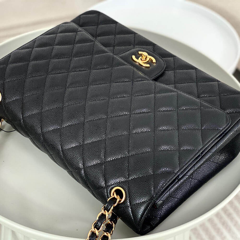 Black CHANEL MAXI CLASSIC HANDBAG (Best
 grade) - Image 6