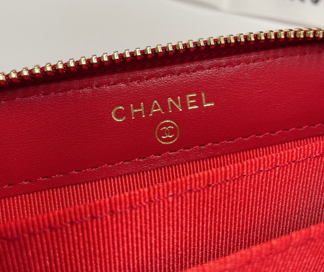 Chanel Classic Zipper Coin Wallet - Image 6