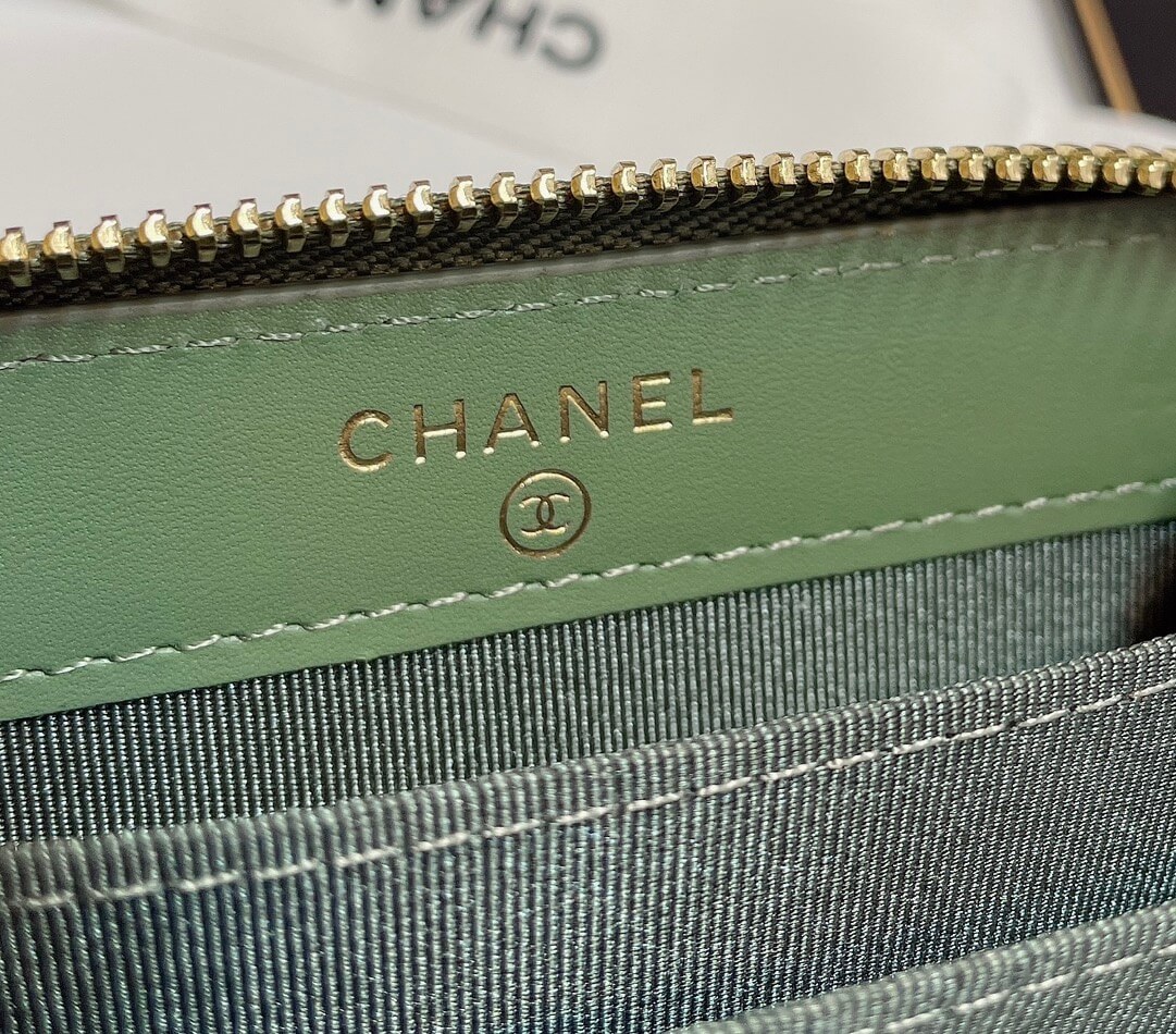 Chanel Classic Zipper Coin Wallet - Image 6
