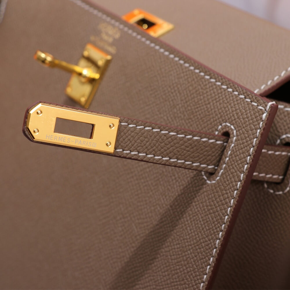 Elephant Gray Hermes Kelly 25 - Image 6