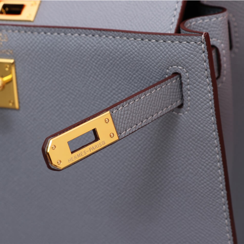 Linen Blue Hermes Kelly 25 - Image 6