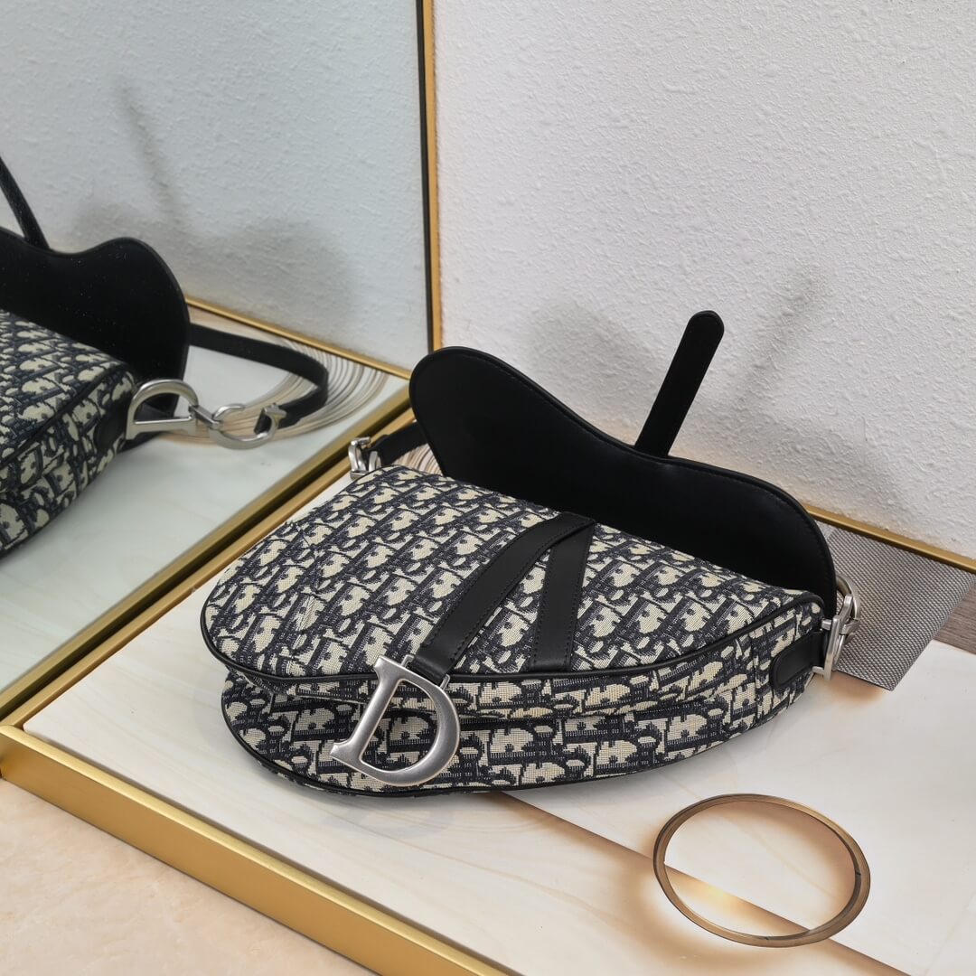 Dior Saddle Bag with Strap - Image 6