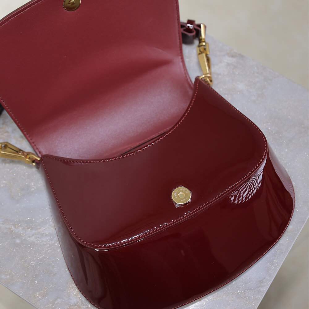 RED YSL VOLTAIRE TOP HANDLE in patent leather (Best
 grade) - Image 6