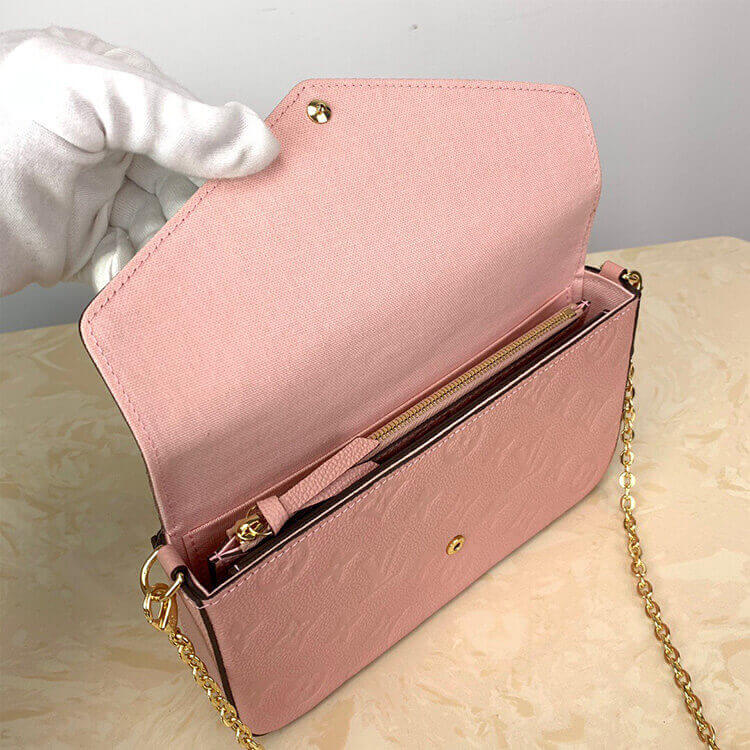 Pink LV Felicie Pochette - Image 6